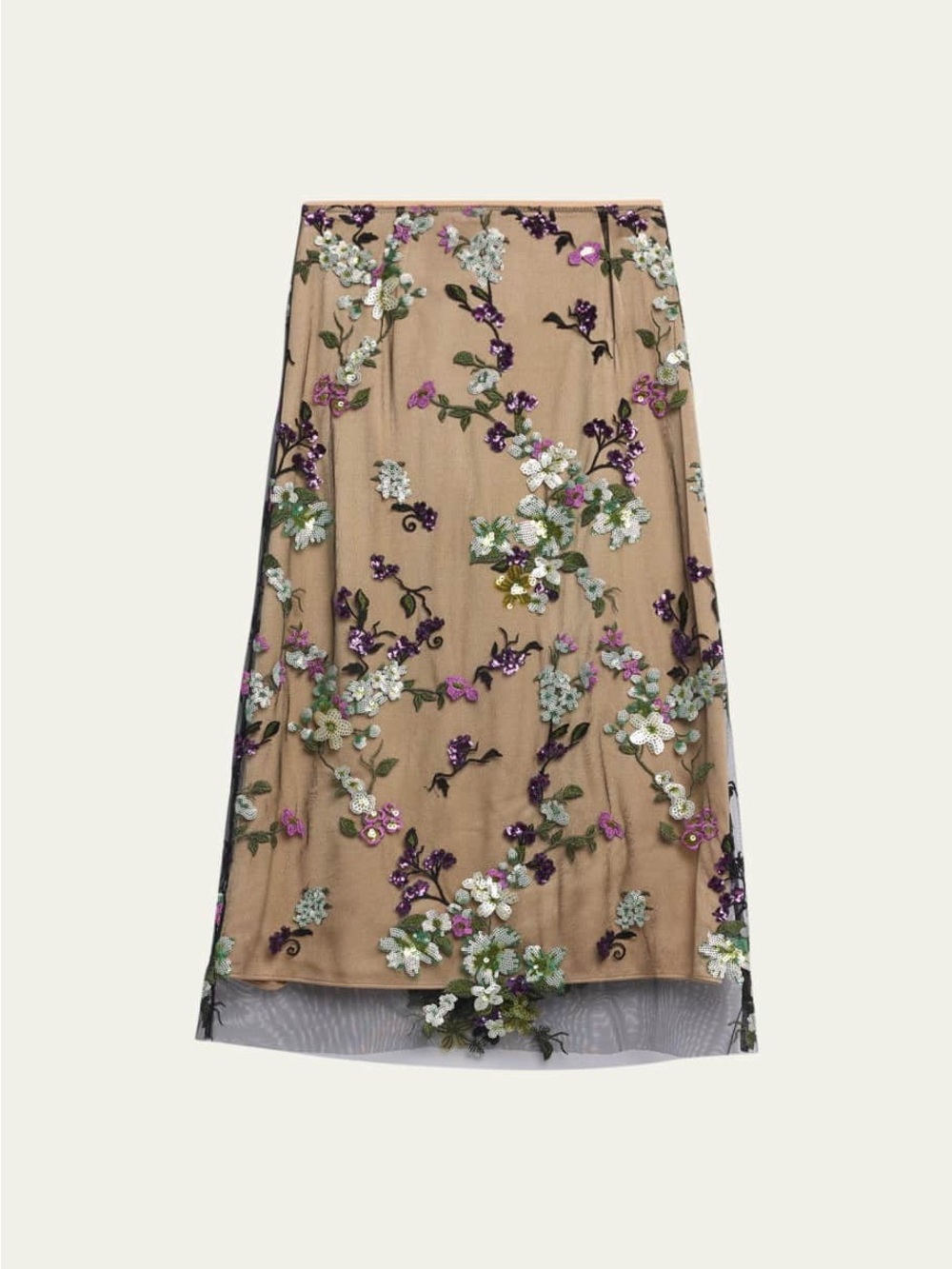 VINCE Begonia Dewberry Sequin Skirt - Picture 4 of 4
